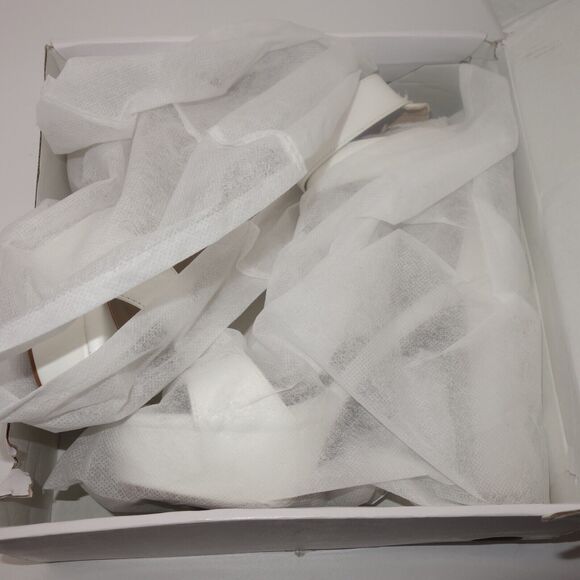 NEW Dream Pairs Women's 6 Hi Lo Ankle Strap Open Toe Chunky Platform Heels White - Picture 9 of 9